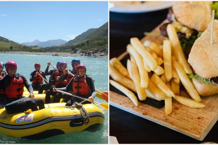 Hanmer Springs Rafting Experience with Return Jet Boat Ride + Meal Voucher