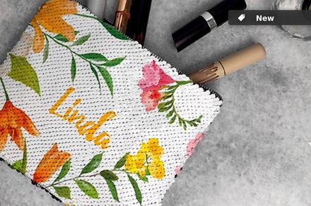 Personalised Cushion Covers and Makeup Bags