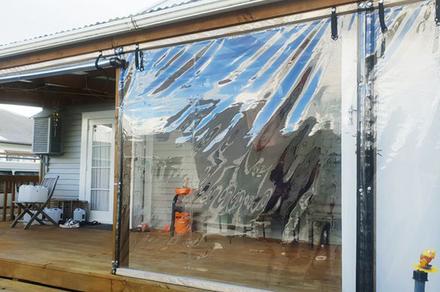 Outdoor PVC Blind for Decks, Patios and Cafes 