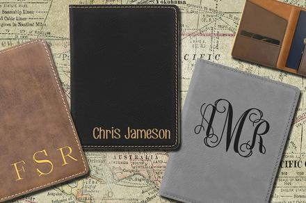 Travel in Style with a Custom Leather-Look Passport Wallet
