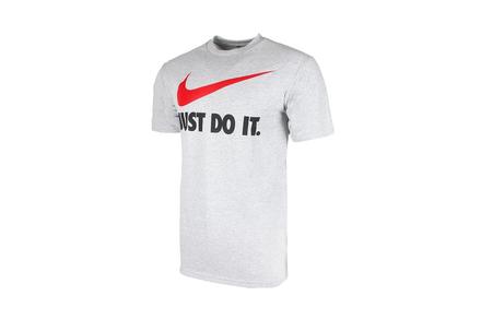 Nike Men's Just Do It T-Shirt | Grey/Red