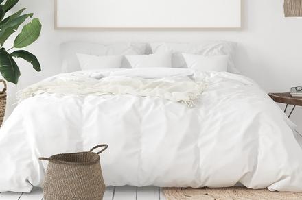 FLASH SALE! Royal Comfort King Size Balmain 1000TC Bamboo Cotton Quilt Cover Set - Multiple Colours!
