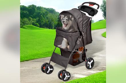 PaWz 4 Wheels Pet Stroller 