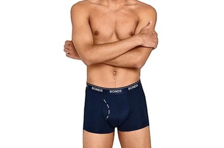 Five Pack of Bonds Men's Microfibre Guyfront Trunks | Navy