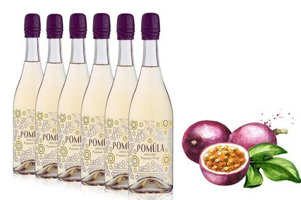 Six Bottles of Pomula Passionfruit Spritzer NV
