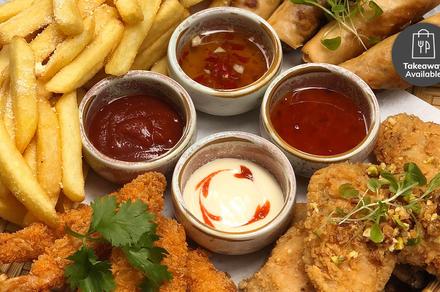 Takeaway or Delivered Vietnamese Platter with Beer or Soft-Drink
