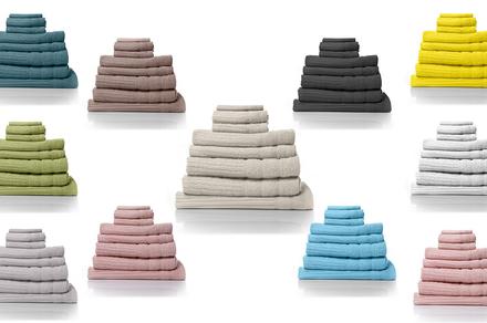 Royal Comfort Egyptian Cotton Eight Piece Towel Set Available in 10 Colours!