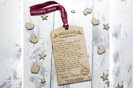 Wooden Letter from Santa Personalised for Your Little One