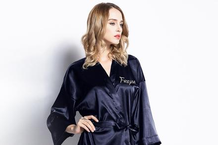 Luxurious Personalised Satin Kimono Bathrobes