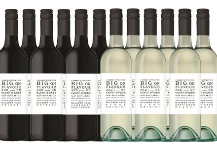 Mixed Big Little Label Red and White Dozen