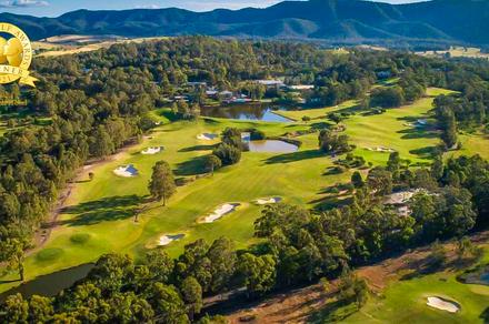 Hunter Valley: Play 18 Holes of Golf at Award-Winning Course Cypress Lakes with Cart & One Drink Each for Two