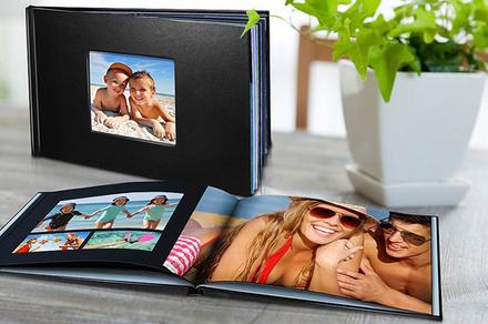 Personalise Your Own Leather-Look Hard Cover Photobook