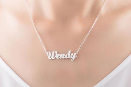 Personalised Sterling Silver Name Necklace