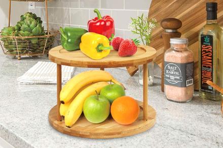 Bamboo Lazy Susan Turntable