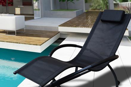 BLACK FRIDAY SALE ! Arcadia Furniture Zero Gravity Black Rocking Chair