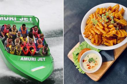 Jet Boat Ride + Meal Voucher in Hanmer Springs 
