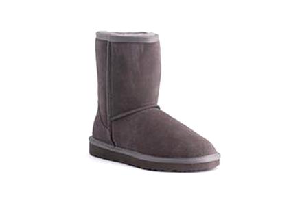 Aus Wooli Ugg Mid Calf Sheepskin Boot | Grey