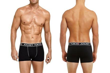 Five Pack of Jockey Men's Tokyo Cotton Trunks | Black