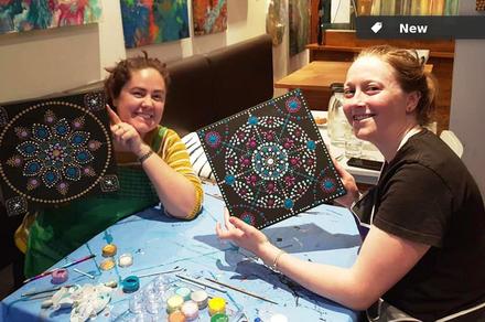 2.5-Hour Dot Painting Class with Light Dinner & BYO in Leichhardt