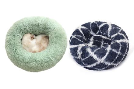 70cm Soft Round Doughnut Pet Bed - Available in Nine Colours!