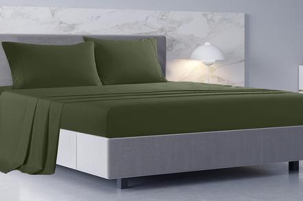 Royal Comfort Balmain 1000TC Bamboo Cotton Sheet Set Available in Six Colours | King