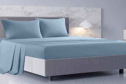 Royal Comfort Balmain 1000TC Bamboo Cotton Sheet Set Available in Three Colours | Double