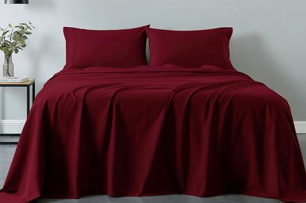 Royal Comfort Vintage Washed 100% Cotton Sheet Set for King Bed - Available in Five Colours
