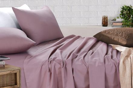 Amsons Dusty Pink Bedsheet Set