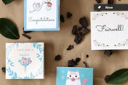 Plantable Cards with Personalised Gift Tag