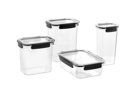 Lemon and Lime Four-Piece Crystal Fresh Container Set