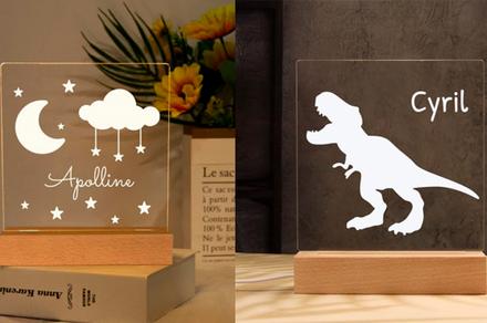One LED Personalised Night Light for Kids