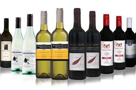 Festive Christmas Red and White Wine Mixed Dozen