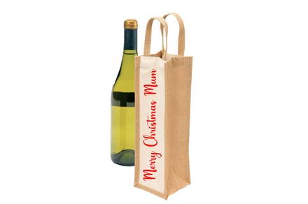 Personalised Jute Wine Bags - Great Gift Idea!