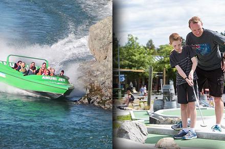 Jet Boat Ride and Mini Golf Pass in Hanmer Springs