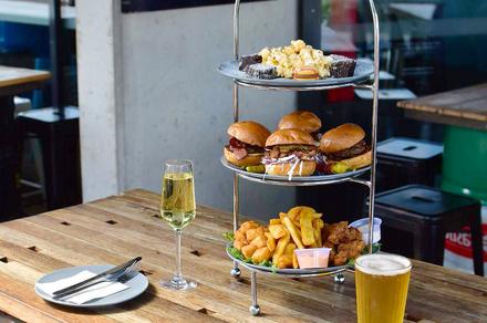 Burger High Tea with Bubbly or Beer in Kingston