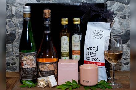 Gourmet Food, Wine & Coffee Lovers Hamper with Sparkling, Rosé, White or Red 