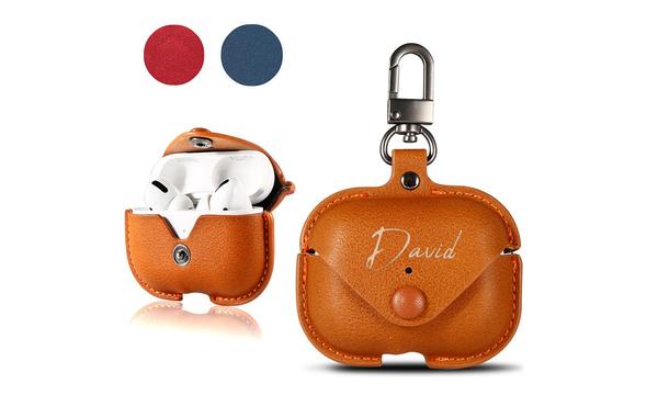 Personalised Soft Faux Leather Cases for Your AirPods Pro