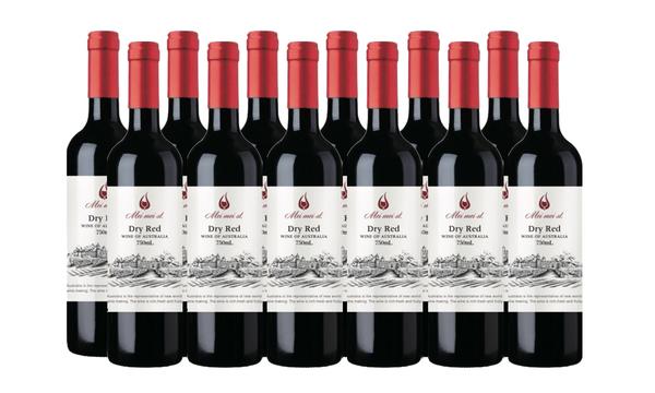 12 Bottles of South Australian Dry Red Wine