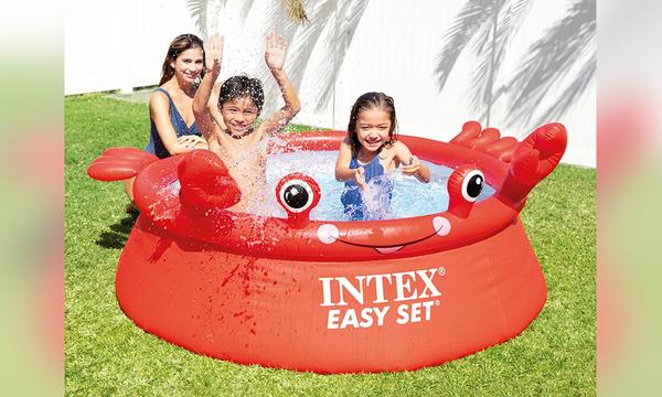 Intex Inflatable Happy Crab Easy Set Pool 2P