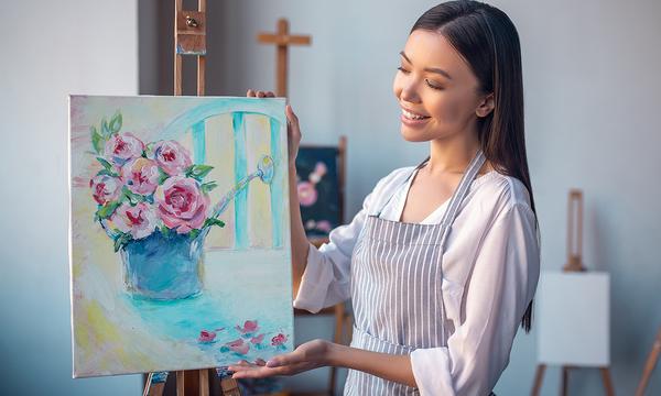 Two-Hour Online Painting Class with Optional Supplies Shipped