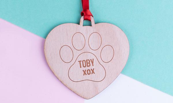 Personalised Wooden Christmas Ornaments for Your Pets