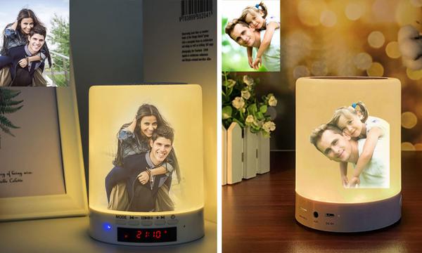 Personalised Bluetooth Audio Light with Photo and Text
