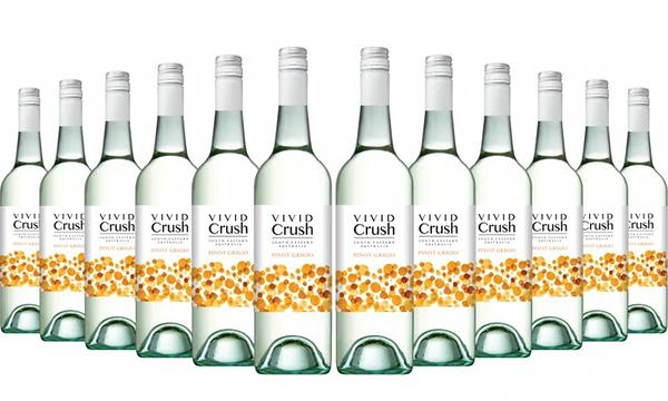 12 Bottles of Vivid Crush Pinot Grigio 2020