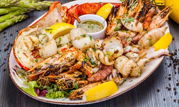 Seafood Platter with Bottle of Wine or Soft Drink Jug at The Chatswood Club