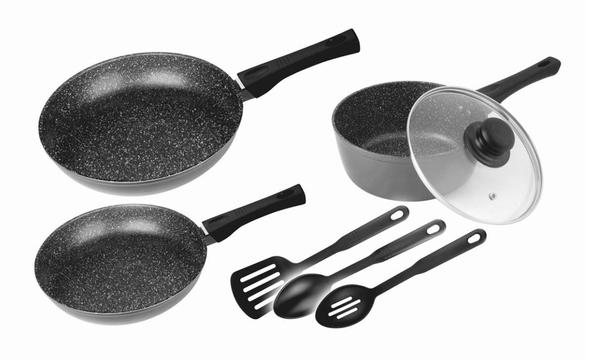 Stonewell Frypan Set with Utensils