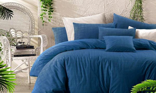 Amsons 100% Cotton Nautical Twilight Quilt Cover Set + Extra Pillowcases