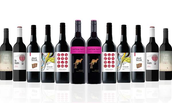 Mixed Aussie Red Dozen Ft. Yellow Tail Shiraz Grenache