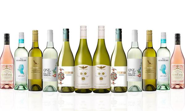 Premium Mixed White and Rosé Dozen ft Peter Lehmann, Wolf Blass