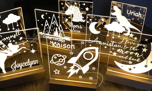 Personalised Night Lamps for Kids and Adults