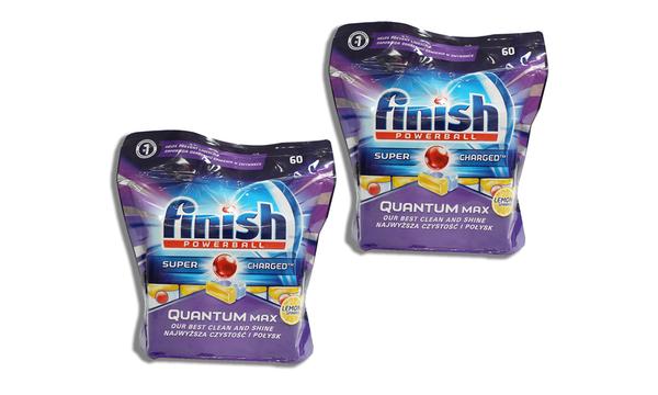 Finish Powerball Quantum Max Lemon Sparkle Dishwasher Tablets | 120PK or 300PK